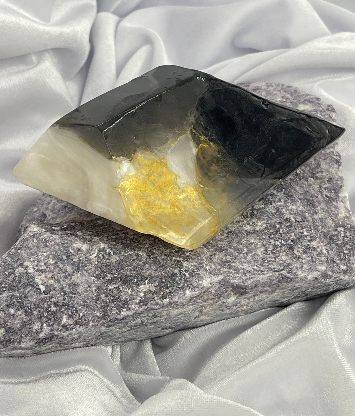 Smoky Quartz SoapRocks® Midnight Moon Bath Soap