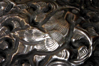 Supreme Closeup of Vintage Antique Southeast Asian Silver Repoussé Cuff