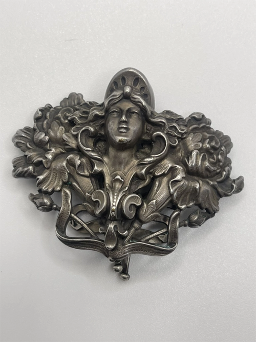 Antique William B. Kerr Sterling Silver Art Nouveau Fur Clip