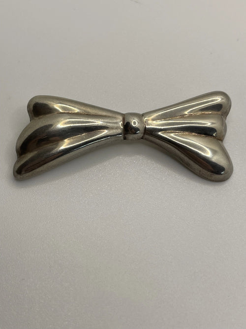 Authentic Vintage Alicia de la Paz Sterling Silver Bow Brooch