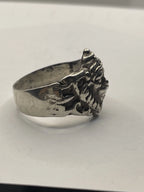 Side View of the Balinese Sterling Silver Barong King of the Spirits Ring