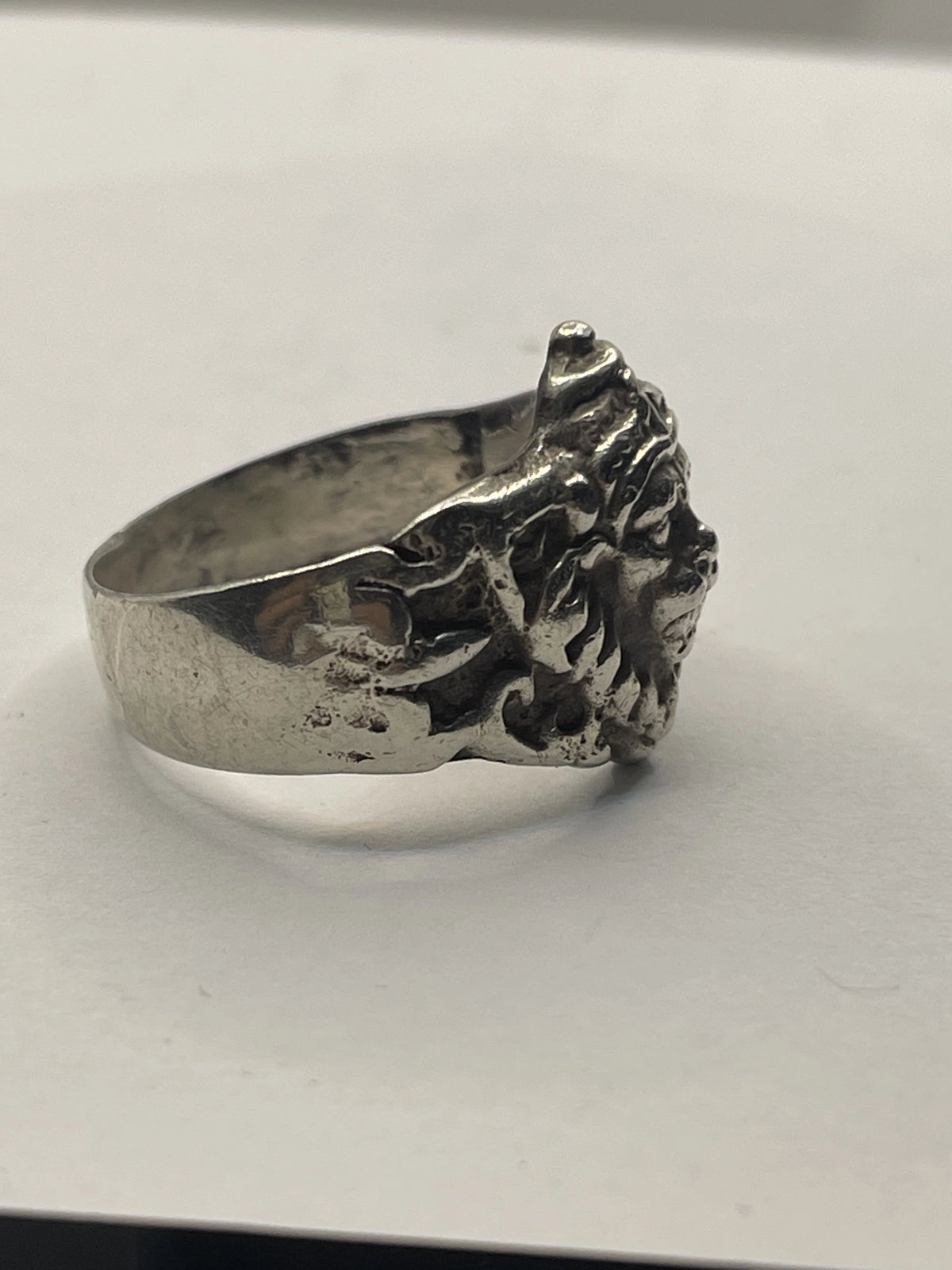 Side View of the Balinese Sterling Silver Barong King of the Spirits Ring