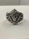 Front VIew of the Balinese Sterling Silver Barong King of the Spirits Ring