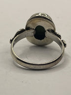 Back VIew of the Gently Pre-Loved Green Copper Turquoise Boho Hippie Style Ring