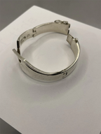 Top Right view of Vintage Mid-Century Modern Sigi Pineda Double Hinge Bangle