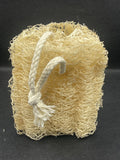 Unbleached Natural Biodegradable 4" Loofah Sponge with Rope