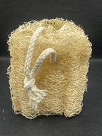 Unbleached Natural Biodegradable 4" Loofah Sponge with Rope