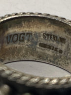 Back of the Gently Pre-Loved Vogt Silversmiths The Blair Mini Sterling Silver Ring
