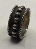Side View of the Gently Pre-Loved Vogt Silversmiths The Blair Mini Sterling Silver Ring