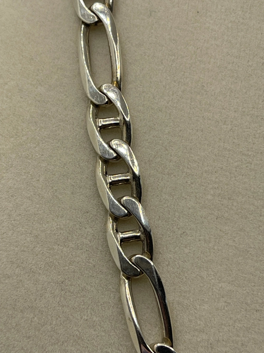 Chain from a Vintage AZ Italy Sterling Silver Figaro Chain Link Necklace 17"