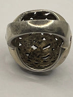 Back View of the Thai 925 Silver and Marcasite Dome Cocktail Ring