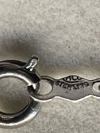 Clasp with Sterling engraved on a Vintage Mid-Century Sterling Sycamore Helicopter Seed Necklace