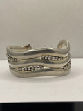 Vintage Anthony Pineda 970 Sterling Silver Modernist Cuff Bracelet