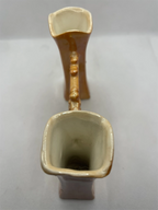 Top of the Vintage German Art Deco Lamilia Favence Double Bud Vase