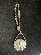 Back of Vintage Georges Morin 1903 French Teardrop Keychain