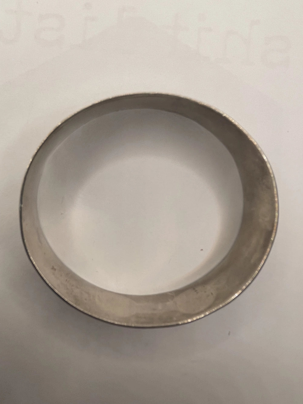 Overhead view of Vintage Kalakaua Gold 925 Silver Heirloom Bangle Bracelet