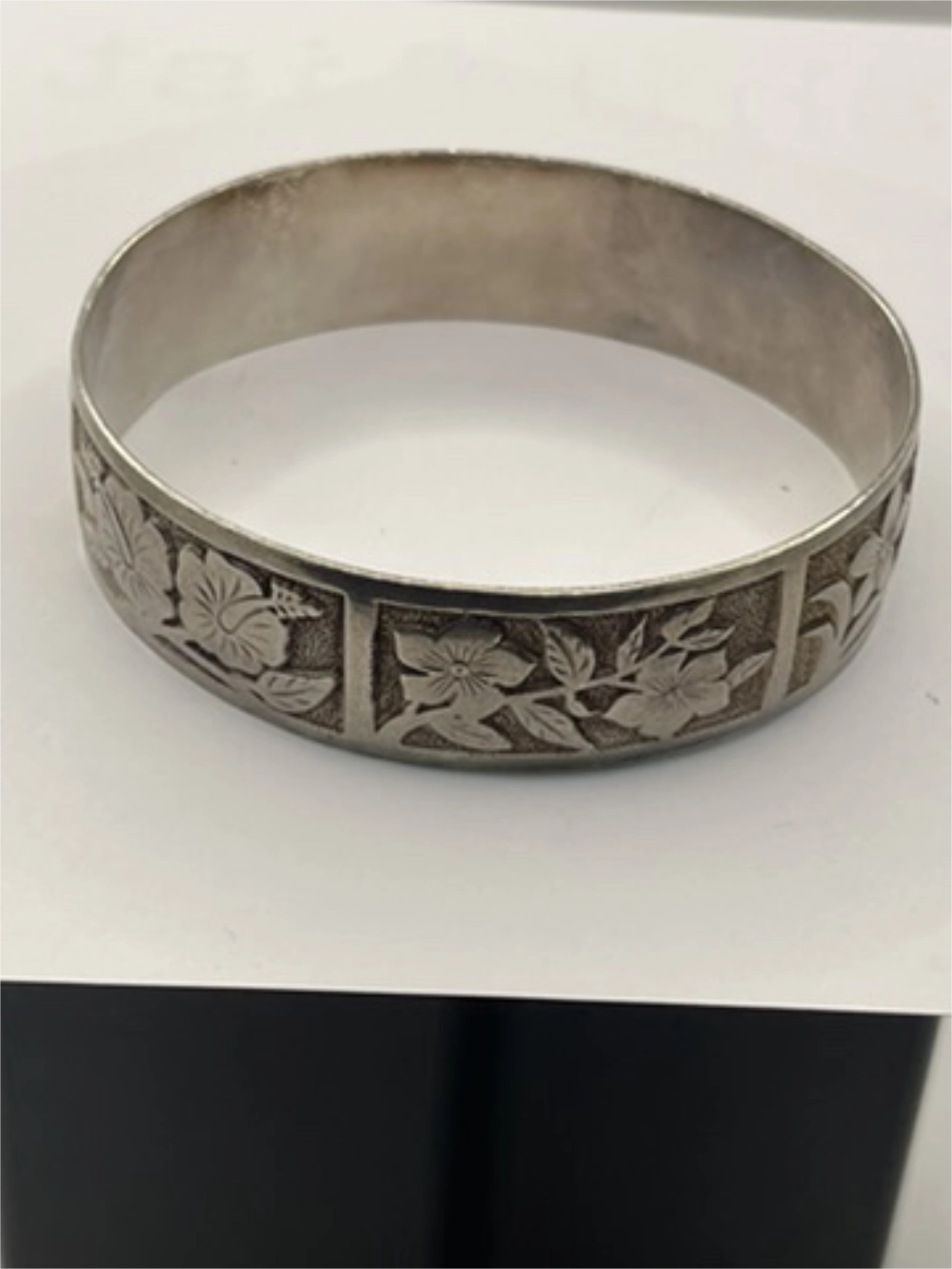 Vintage Kalakaua Gold 925 Silver Heirloom Bangle Bracelet