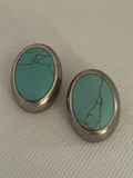 Vintage Mexican 925 Sterling Silver Clip On Earrings