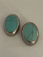 Vintage Mexican 925 Sterling Silver Clip On Earrings