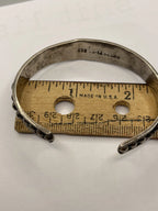 Vintage Anthony Pineda 970 Sterling Silver Modernist Cuff Bracelet with ruler