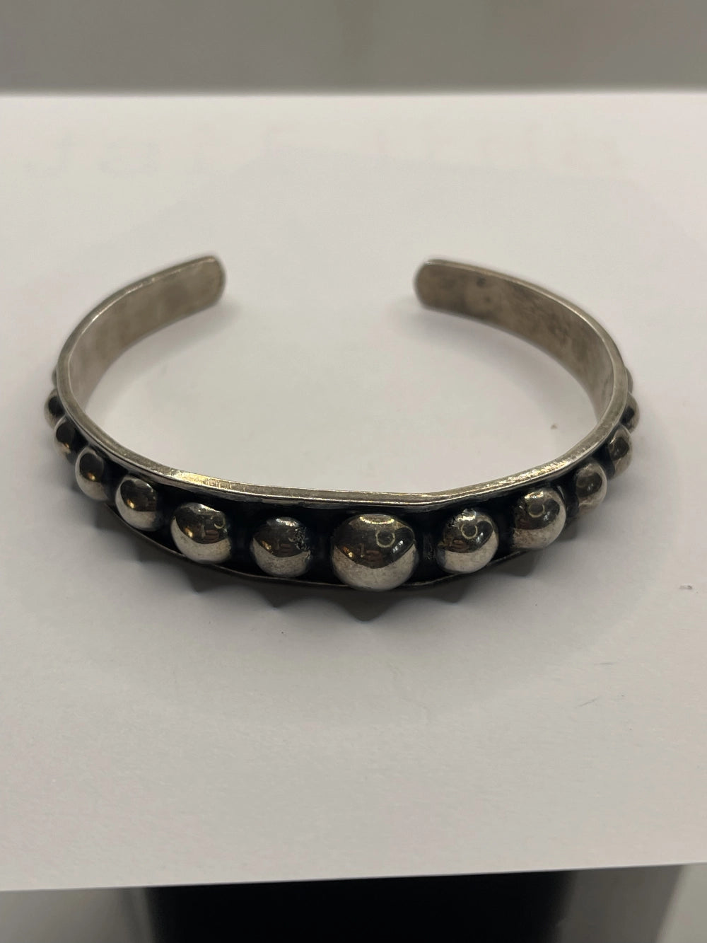 Vintage Anthony Pineda 970 Sterling Silver Modernist Cuff Bracelet