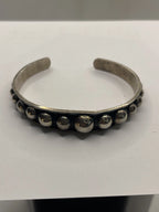 Vintage Anthony Pineda 970 Sterling Silver Modernist Cuff Bracelet