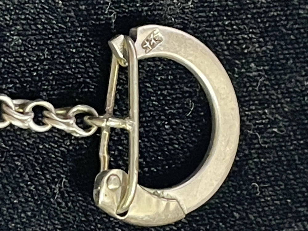 Hallmark of Vintage Sterling Silver Our Lady of Guadalupe Medallion Silver Keychain with 925 etched