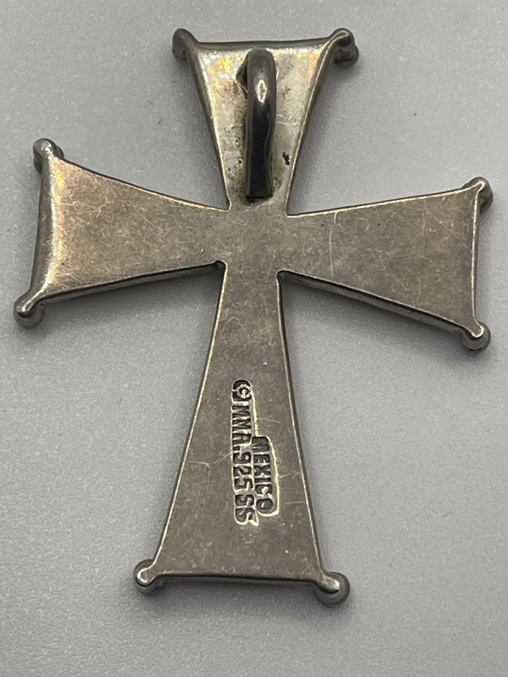 Back of the Vintage Replica Metropolitan Museum of Art Sterling Silver Cross Pattée