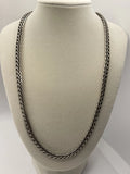 Vintage Sterling Silver Spiga Wheat Chain Link Necklace 21"