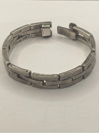 Vintage 925 Mexican Sterling Silver Modernist Link Bracelet