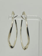 Side View of the Vintage Tiffany & Co. Elsa Peretti Open Heart Collection Earrings