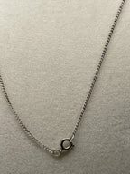 Clasp of the Vintage Weston Sterling Silver Our Lady of Faith Pendant with Original Chain