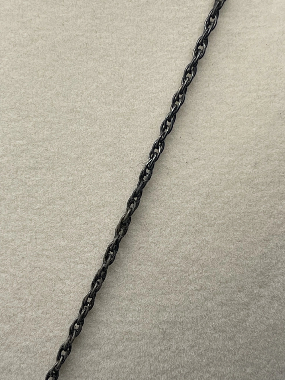 Chain of the Vintage Lang Fisher Sterling Silver Loop Cross Pendant Necklace